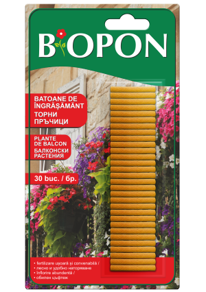 Ingrasamant Plante de Balcon Sticks Biopon 30 buc-1