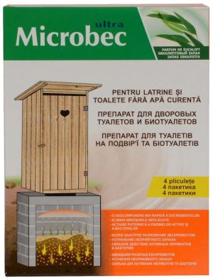 Bros Microbec Tratament Haznale-Latrine si Toalete Uscate 4x30 g-1